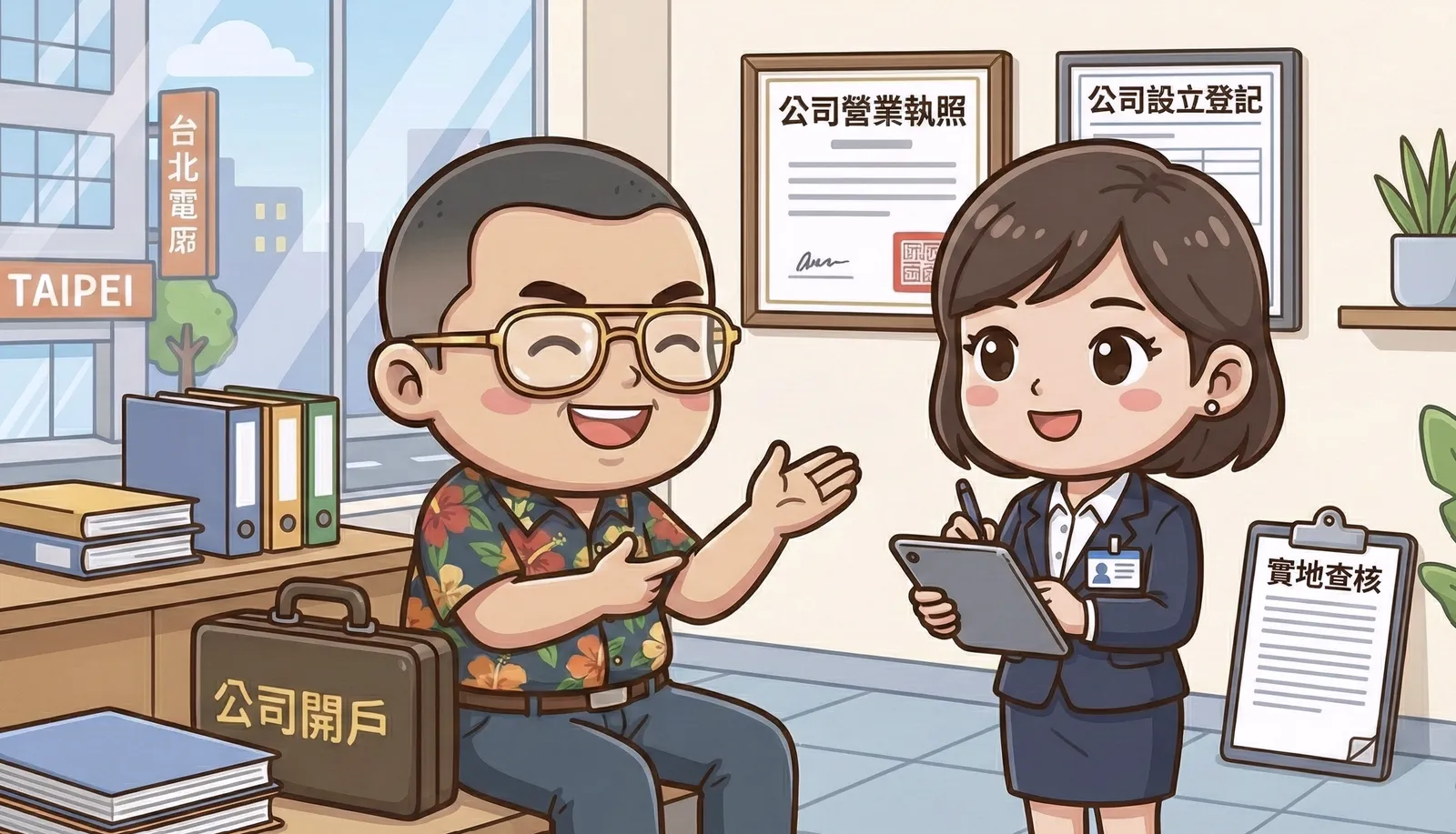 部分銀行會視情況做實地訪查，完成後才會進行開戶作業